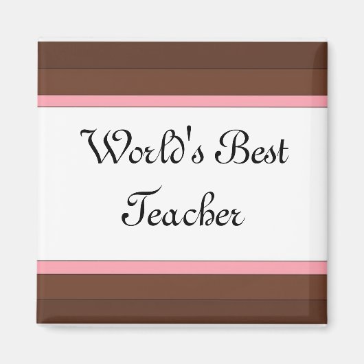 Bester Lehrer der Welt Magnet (Vorne)