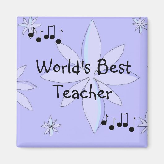 Bester Lehrer der Welt Magnet (Vorne)