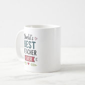 Bester Lehrer der Welt Personalisiert Kaffeetasse (Vorderseite Links)