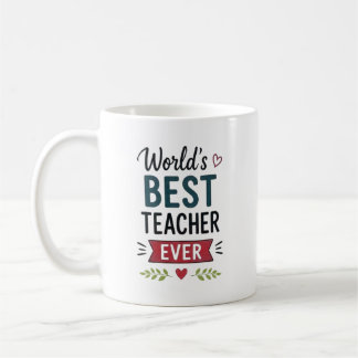 Bester Lehrer der Welt Personalisiert Kaffeetasse