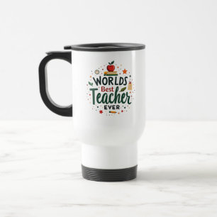 Bester Lehrer der Welt – Personalisiert Reisebecher