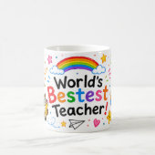 Bester Lehrer der Welt Süße Lehrerbeste Würdigung Kaffeetasse (Mittel)