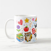 Bester Lehrer der Welt Süße Lehrerbeste Würdigung Kaffeetasse (Links)