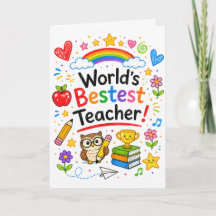 Bester Lehrer der Welt Süße Lehrerbeste Würdigung