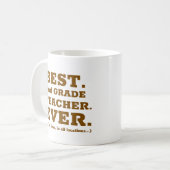 Bester Lehrer der zweiten Klasse je Kaffeetasse (Vorderseite Links)