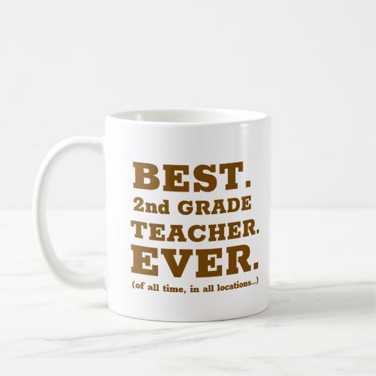 Bester Lehrer der zweiten Klasse je Kaffeetasse (Links)