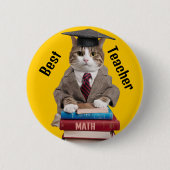 Bester Lehrer Ende der Amtszeit Schulbewertung Button (Vorderseite)