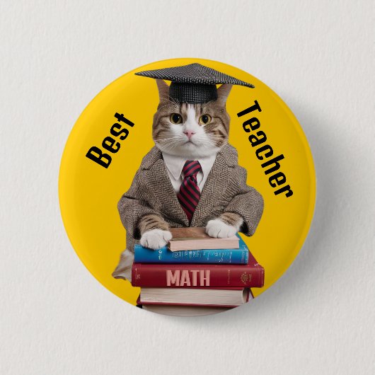 Bester Lehrer Ende der Amtszeit Schulbewertung Button (Vorderseite)