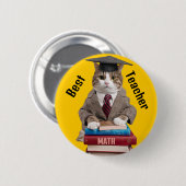 Bester Lehrer Ende der Amtszeit Schulbewertung Button (Vorne & Hinten)