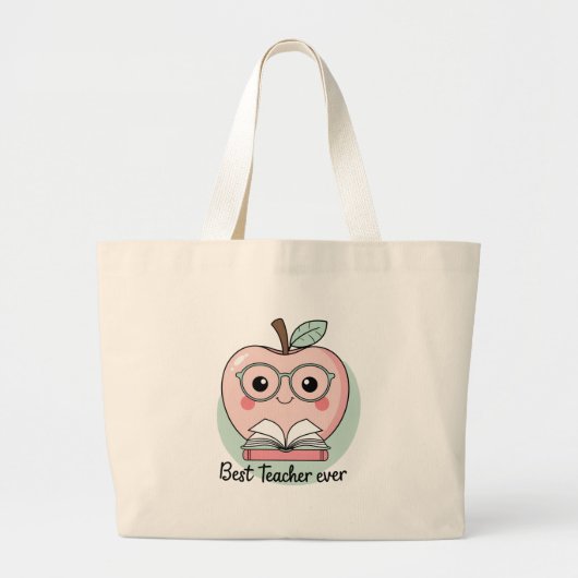 Bester Lehrer für Apple Design Jumbo Stoffbeutel (Vorne)