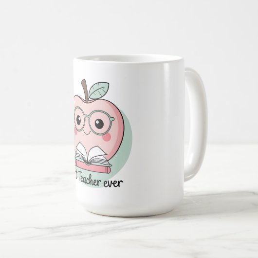 Bester Lehrer für Apple Design Kaffeetasse (VorderseiteRechts)