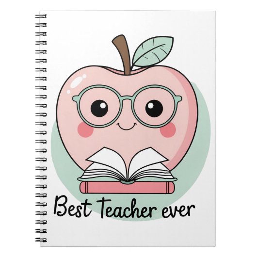 Bester Lehrer für Apple Design Notizblock (Vorderseite)