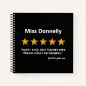 Bester Lehrer | Geschenkpapier zum Schulende Notizblock (Vorderseite)