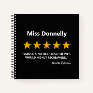 Bester Lehrer Geschenkpapier zum Schulende Notizblock