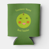 Bester Lehrer glücklich Apple Custom kann kühler Dosenkühler (Vorderseite)