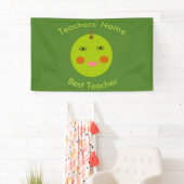 Bester Lehrer Happy Apple Custom Banner (Insitu)