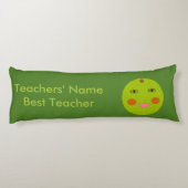 Bester Lehrer Happy Apple Custom Body Pillow Seitenschläferkissen (Rückseite)