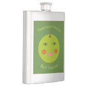 Bester Lehrer Happy Apple Custom Flask Flachmann (Rechts)