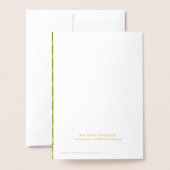 Bester Lehrer Happy Apple Custom Foil Card Folienkarte (Rückseite mit Umschlag)