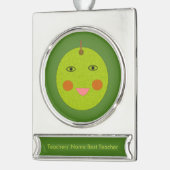Bester Lehrer Happy Apple Custom Ornament (Links)