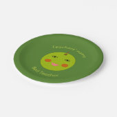 Bester Lehrer Happy Apple Custom Paper Party Pappteller (Schrägansicht)