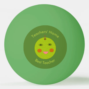 Bester Lehrer Happy Apple Custom Ping Pong Ball Tischtennisball