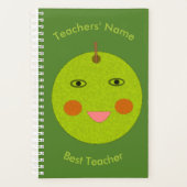 Bester Lehrer Happy Apple Custom Planer (Vorderseite)
