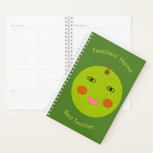 Bester Lehrer Happy Apple Custom Planer