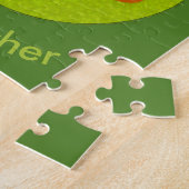 Bester Lehrer Happy Apple Custom Puzzle (Seite)