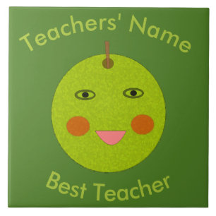 Bester Lehrer Happy Apple Custom Tile Fliese