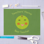 Bester Lehrer Happy Apple Custom Tissue Seidenpapier (Handwerk)