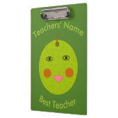 Bester Lehrer Happy Apple Custom-Zwischenablage Klemmbrett (Links)