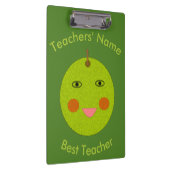 Bester Lehrer Happy Apple Custom-Zwischenablage Klemmbrett (Rechts)
