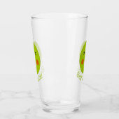 Bester Lehrer Happy Apple Glas (Links)