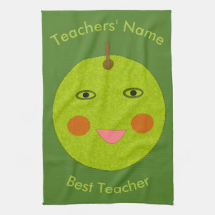 Bester Lehrer Happy Apple Handtuch