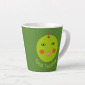 Bester Lehrer Happy Apple Milchtasse (Rechte Ecke)