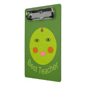 Bester Lehrer Happy Apple Mini-Zwischenablage Mini Klemmbrett (Gewinkelt2)