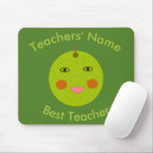 Bester Lehrer Happy Apple Mousepad (Mit Mouse)