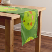 Bester Lehrer Happy Apple Table Runner Kurzer Tischläufer (Beispiel)