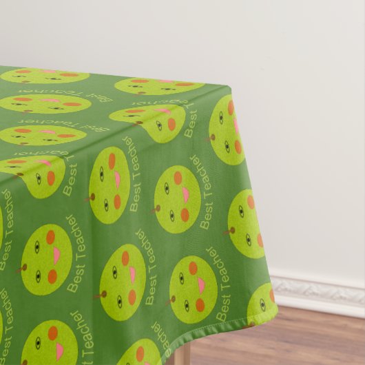 Bester Lehrer Happy Apple Tablecloth Tischdecke (Beispiel)