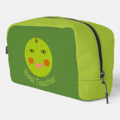 Bester Lehrer Happy Apple Waschbeutel (Rechte Ecke)