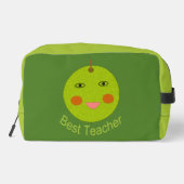 Bester Lehrer Happy Apple Waschbeutel (Rückseite)