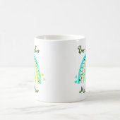 Bester Lehrer Individuelle Name Niedlicher grüner  Kaffeetasse (Mittel)