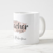 Bester Lehrer je ästhetischer Lehrer Wertschätzung Jumbo-Tasse (Vorderseite Rechts)