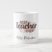 Bester Lehrer je ästhetischer Lehrer Wertschätzung Jumbo-Tasse (Vorderseite)