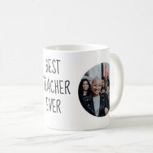 Bester Lehrer je benutzerdefinierte Foto-Tasse