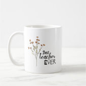 Bester Lehrer je Blume - Niedlicher Lehrer Kaffeetasse (Links)