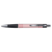 Bester Lehrer je blush Pink Whimsical Monogram Kugelschreiber (Rückseite)