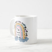 Bester Lehrer je Boho Rainbow-Foto Kaffeetasse (Vorderseite Links)