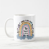 Bester Lehrer je Boho Rainbow-Foto Kaffeetasse (Links)